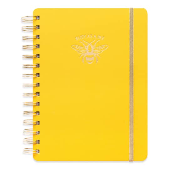 6" x 8" Spiral Lined Hardcover Notebook by Recollections™ in Yellow Bee | Michaels®